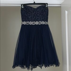 Blue Homecoming Dress